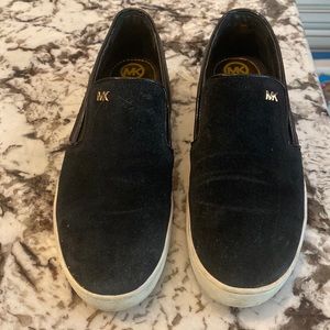 Michael Kors black slip on shoes